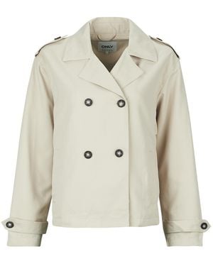 ONLY Trench Coat Onlhannah Short Trenchcoat - Natural