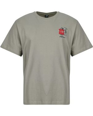 The North Face T Shirt U Gear Up Get Out Rlx Ss Tee-graphic - Grey