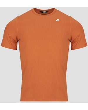 K-Way T Shirt Adame Light Stretch Jersey - Orange