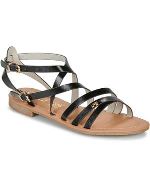 Les Petites Bombes Flat Sandals Fiken - Metallic