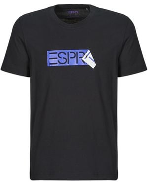Esprit T Shirt Sus Logo Tee - Black