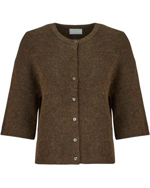 JJXX Cardigans Jxevi Ss Cardigan Knit - Brown