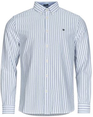 Superdry Long Sleeved Shirt Preppy Oxford L/s Shirt - Blue