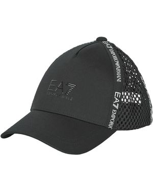 EA7 Cap Unisex Logo Tape Baseball - Black