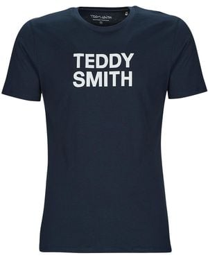 Teddy Smith T Shirt Ticlass Basic Mc - Blue