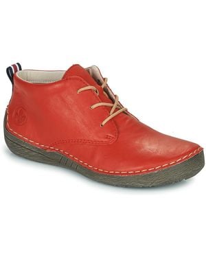Rieker Mid Boots - Red
