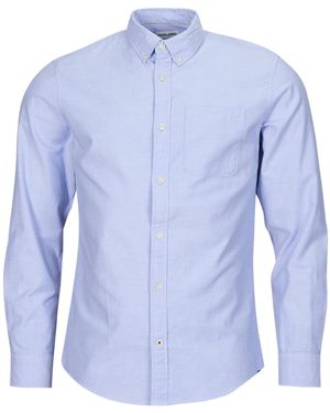 Jack & Jones Long Sleeved Shirt Jjeoxford Shirt Ls - Blue