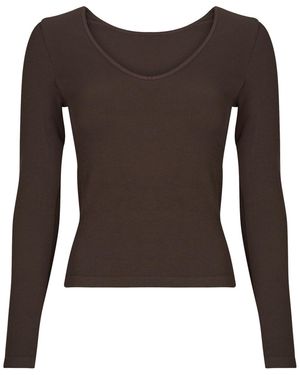 Only Play Long Sleeve T-shirt Onpjaia Life Vn Ls - Brown