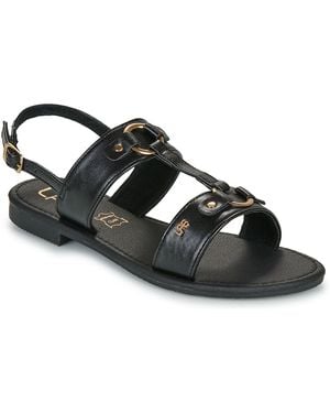 Les Petites Bombes Flat Sandals Nassia - Black