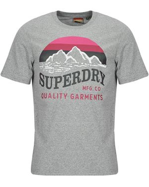 Superdry T Shirt Great Outdoors Relaxed - Grey