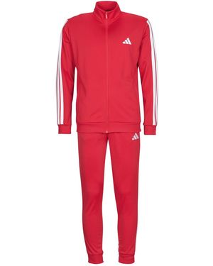 adidas Tracksuits Basic 3-stripes Tricot Track Suit - Red