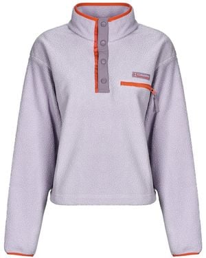 Columbia Fleece Jacket Helvetia Ii Cropped Half Snap Fleece - Purple