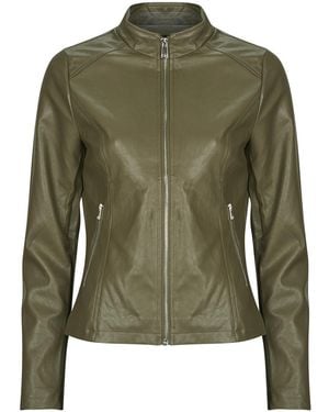 Moony Mood Leather Jacket Puiri - Green