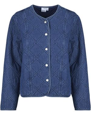 Vero Moda Jacket Vmera Ls Quilted Dnm - Blue
