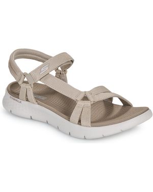 Skechers Flat Sandals Go Walk Flex Sandal - Sublime - Metallic
