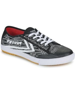 Feiyue Shoes (trainers) Fe Lo 1920 - Chevron Print - Blue