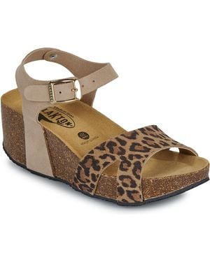 Plakton Wedge Sandals So Tahiti - Brown