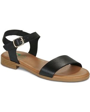 Dream in Green Flat Sandals Bli - Black