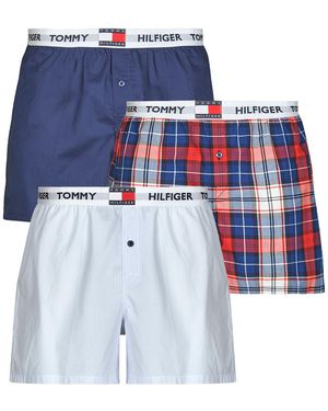 Tommy Hilfiger Boxers Woven Boxer Elas Wb X3 - Blue