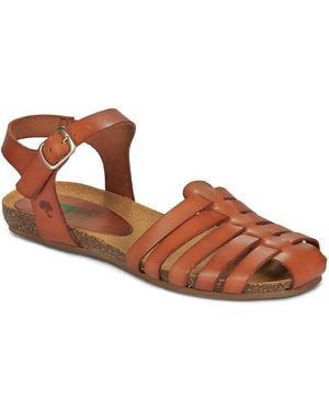 Dream in Green Flat Sandals Alican - Brown