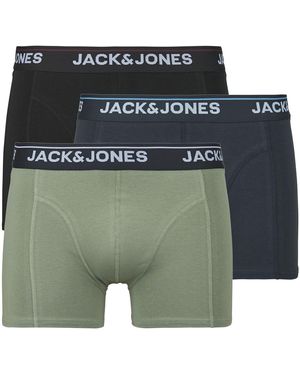 Jack & Jones Boxer Shorts Jactimothy Solid Trunks X3 - Green