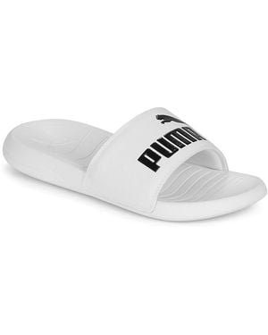PUMA Popcat 20 Slide Sandals - White