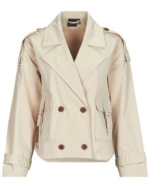 Vero Moda Trench Coat Vmmanonclara - Natural