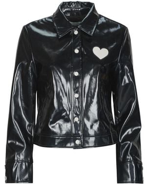 ONLY Jacket Onlskyle Heart Vinyl - Black