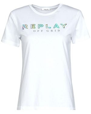 Replay W3318c T Shirt - Blue