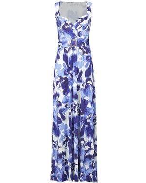 Morgan Long Dress Rklass - Blue