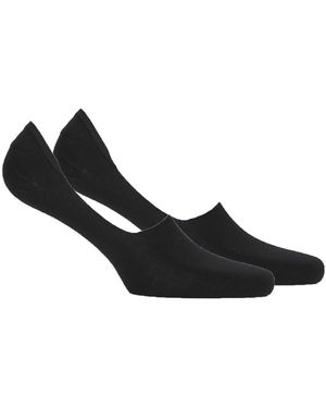 DIM Socks Protege-pieds Coton Pack X2 - Black