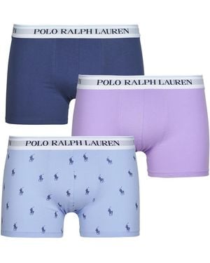 Polo Ralph Lauren Boxer Shorts Clssic Trunk 3 Pack Trunk - Blue