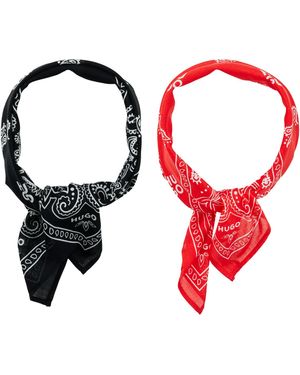HUGO Scarf 2 Bandana_pack_m - Red