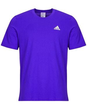 adidas T Shirt Essentials Single Jersey Embroidered Small Logo T-shirt - Purple