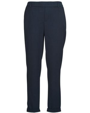 Vero Moda Straight Trousers Vmmaya Mw Loose Solid Pant Noos - Blue