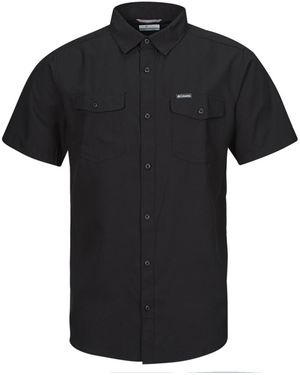 Columbia Short Sleeved Shirt Utilizer Ii Solid Short Sleeve Shirt - Black