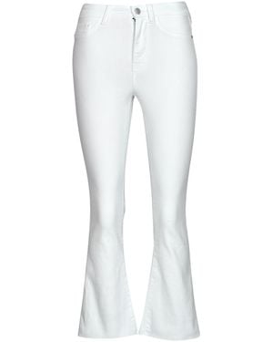 Noisy May Flare / Wide Jeans Nmsallie Hw Kick Flared Jeans Vi163bw S* - White