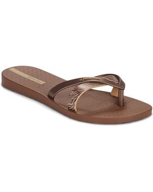 Ipanema Flip Flops / Sandals (shoes) Kirei Chic Fem - Brown