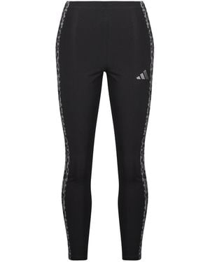 adidas Tights Seasonal Essentials Animal Print 3- Stripes Leggings - Black