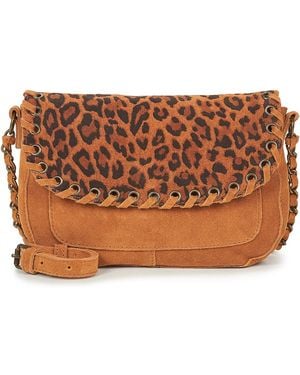 Pieces Shoulder Bag Pcbinia Suede Cross Body - Brown