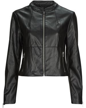 ONLY Leather Jacket Onlvics Faux Leather Jacket Otw - Black