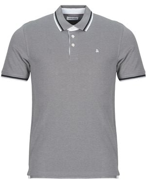 Jack & Jones Polo Shirt Jjepaulos - Grey