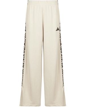 adidas Tracksuit Bottoms Seasonal Essentials Animal Print 3-stripes Joggers - Natural
