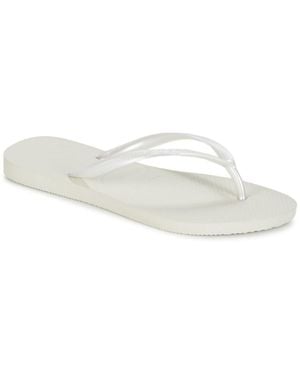 Havaianas Flip Flops / Sandals (shoes) Slim - White