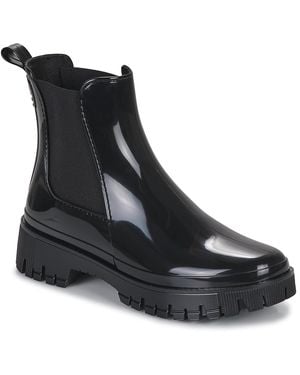 Lemon Jelly Peachy Wellington Boots - Black