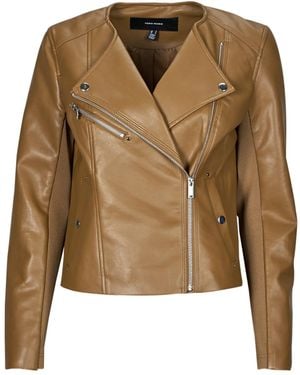 Vero Moda Leather Jacket Vmriley - Green