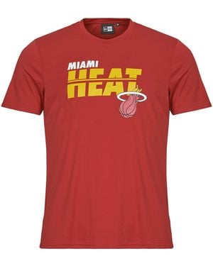 KTZ T Shirt Nba Essentials Tee Miami Heat - Red