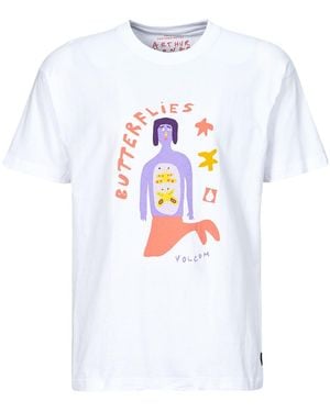 Volcom T Shirt Fa Arthur Longo 2 Lse Sst - White