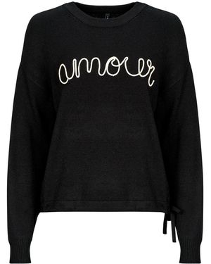 ONLY Sweatshirts Onlkatia Ls Text - Black