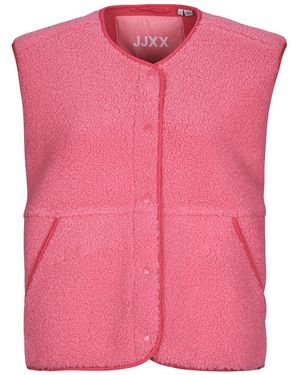 JJXX Fleece Jacket Jxvera Teddy Vest - Pink